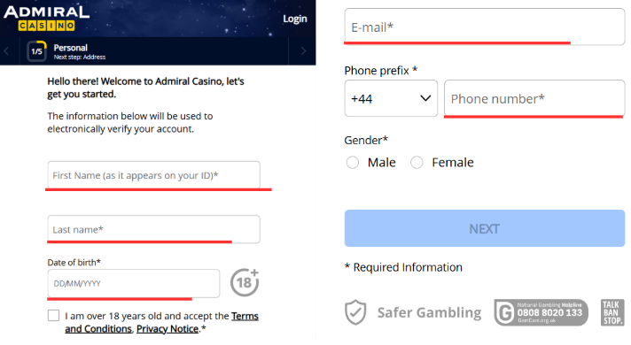 Verify your account